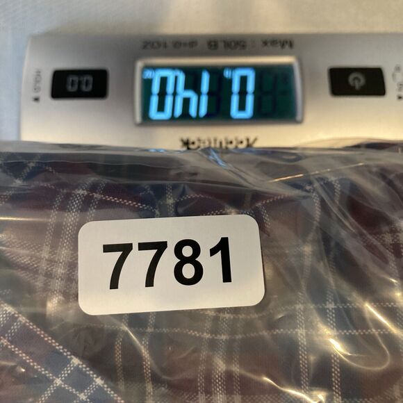 Oak Hill Mens Button Down Shirt 2XL Plaid Cotton Mens Wrinkle Free Burgundy - Picture 12 of 12